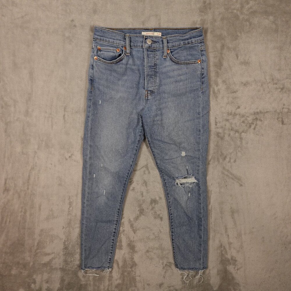 Levi’s Jeans Wedgie Skinny Distressed High-Rise Jean Women’s Size‎ 29 Blue